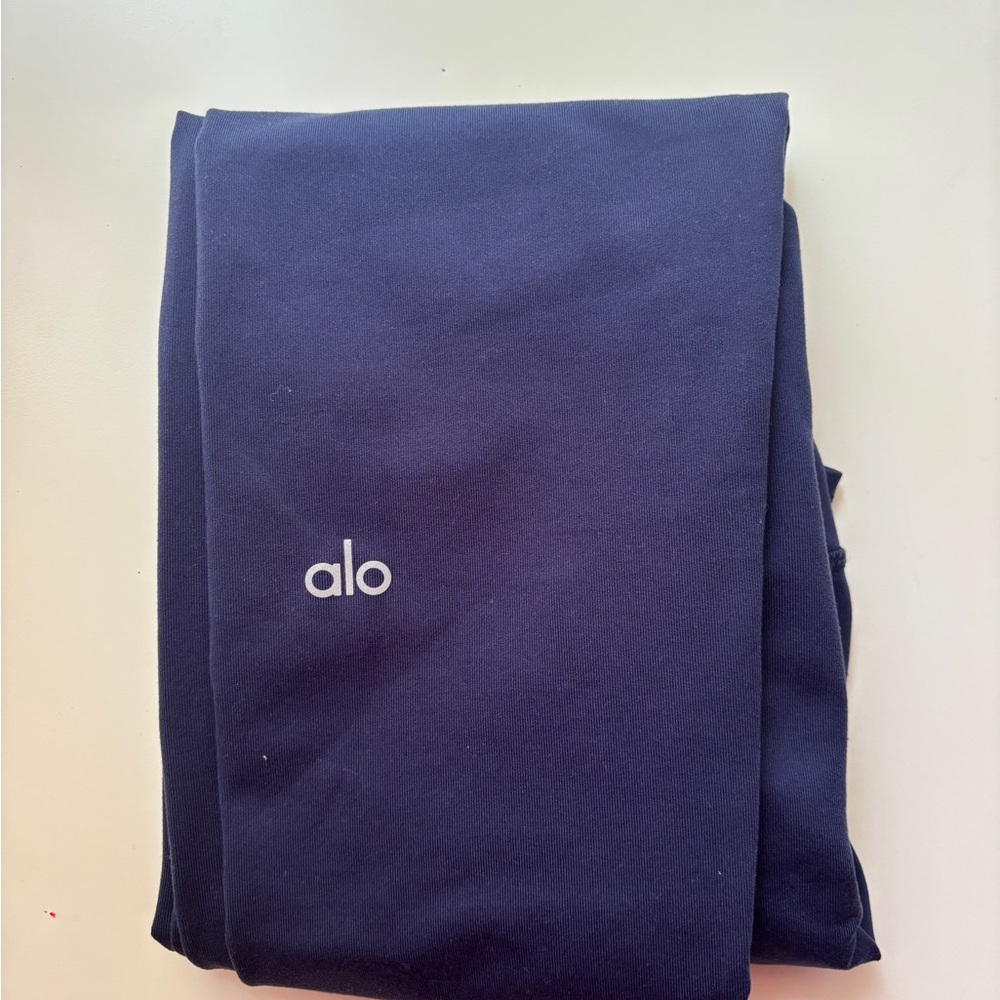 ALO Yoga Blue Leggings Smooth Matte Finish
